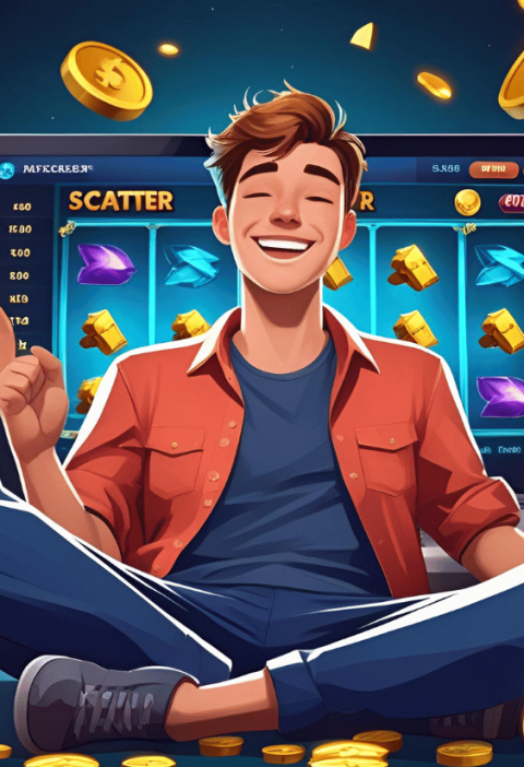 Ilustrasi pemain slot kecewa setelah kalah karena kesalahan bermain